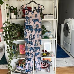 RARE Blue Tiger Nooworks Overalls Size Small